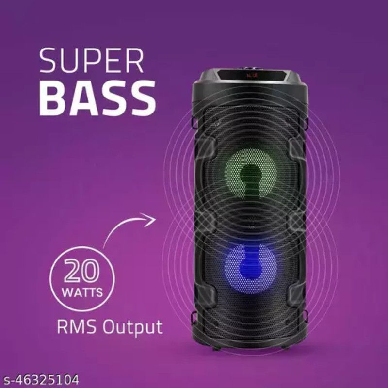 Syara OCN_405A_3514_4210 Super Bass Bluetooth Wireless Portable Tower Speaker 5 W Bluetooth Home Audio Speaker  (black, Mono Channel)