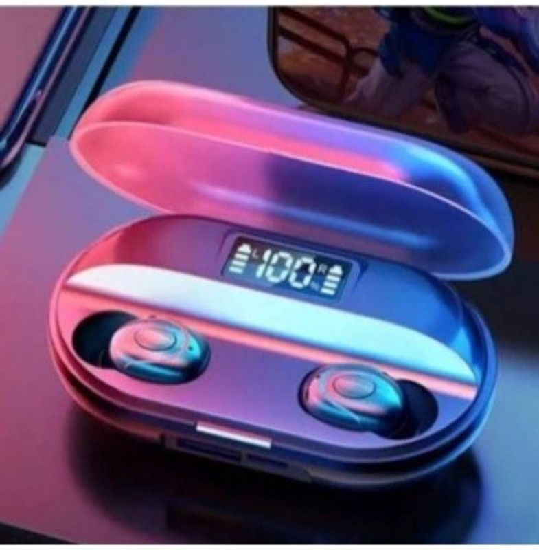 VQM_483A_Tws T2 Wireless Earbuds Bluetooth Headset Bluetooth Headset  (Black, True Wireless)