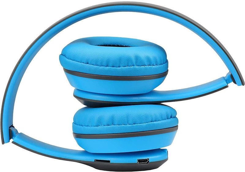 Uborn BEST PRICE Stylish Adjustable P47 wireless Sports Headset Bluetooth Bluetooth Headset  (Blue, On the Ear)