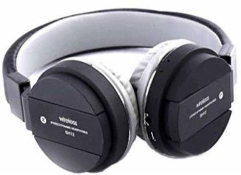 GUGGU UPD_627D SH 12 Bluetooth for all Sart phones Bluetooth Headset  (Black, On the Ear)