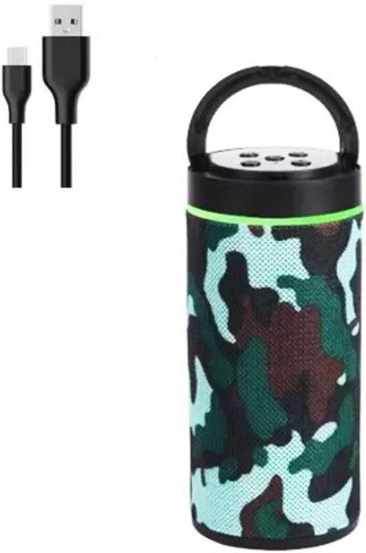 ANY KART Mobile Holder/USB, Memory Card Port and Bluetooth Connectivity & Compatible all smartphone & all IOS android 10 W Bluetooth Speaker  (Army, Stereo Channel)