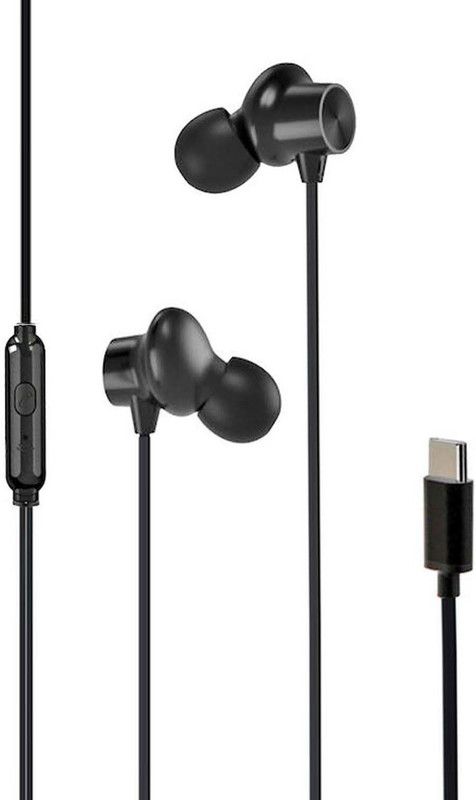EMINOADS EP42 Type C Earphone For P0C0 X3 GT/F3 GT Wired Headset  (Black, In the Ear)