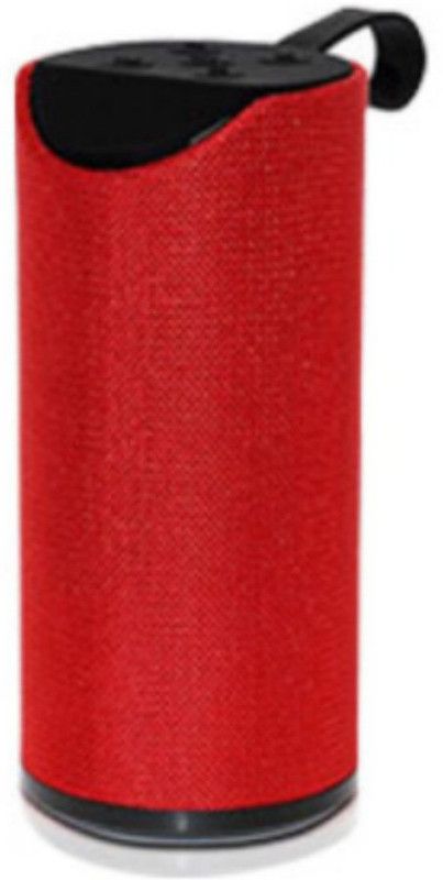 iDOLESHOP Portable Bluetooth Splashproof Hi-Fi Speaker with Charging Cable 5 W Bluetooth Laptop/Desktop Speaker  (Red, Stereo Channel)