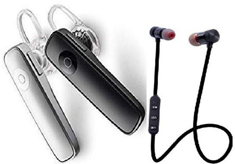 AXYRO W+BK1-MEG-3-pic set -BLUETOOTH ALL,MOBILE,SUPPORTED., Bluetooth Headset  (Black, White, In the Ear)