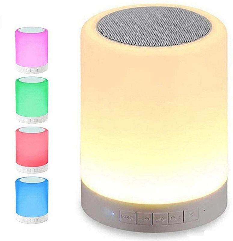 STRONE Portable Wireless Bluetooth Speaker with Smart Touch LED Mood Lamp-(White) 4.1 W Bluetooth Speaker  (Multicolor, 4.1 Channel)