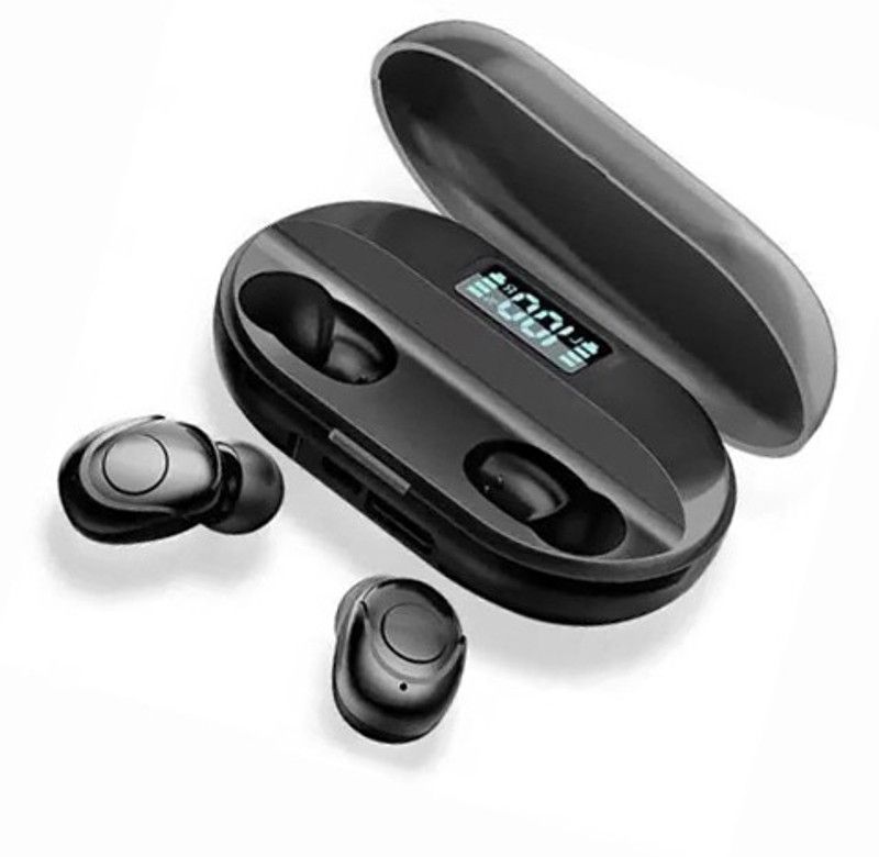 CIHLEX C-46 Earbuds Earpods With Power Bank Charging Case & Bluetooth Headphone Bluetooth Headset  (Black, True Wireless)