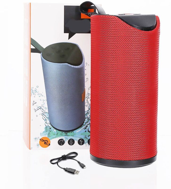 Techobucks TOP QUALITY TG 113 Splash-Proof 3D Sound with High Bass 6HR playtime 10 W 10 W Bluetooth Gaming Speaker  (Red, Stereo Channel)