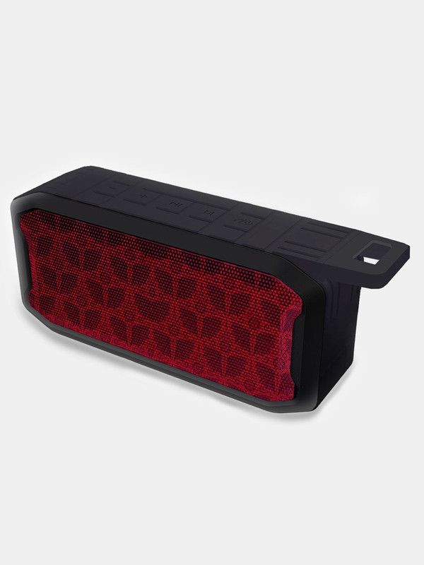 macmerise Wing Pattern 6 W Bluetooth Speaker  (Black, Stereo Channel)