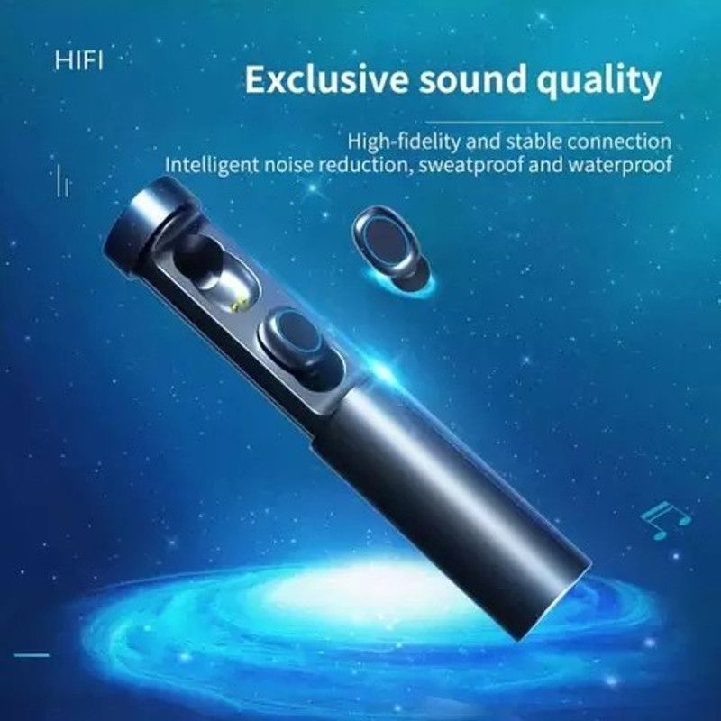 Kabeer enterprises TWS EARBUDS,40H PLAYTIME,FAST CHARGING,PRO+CALLING,IPX5 WATER RESISTANT Bluetooth Headset  (Black, True Wireless)