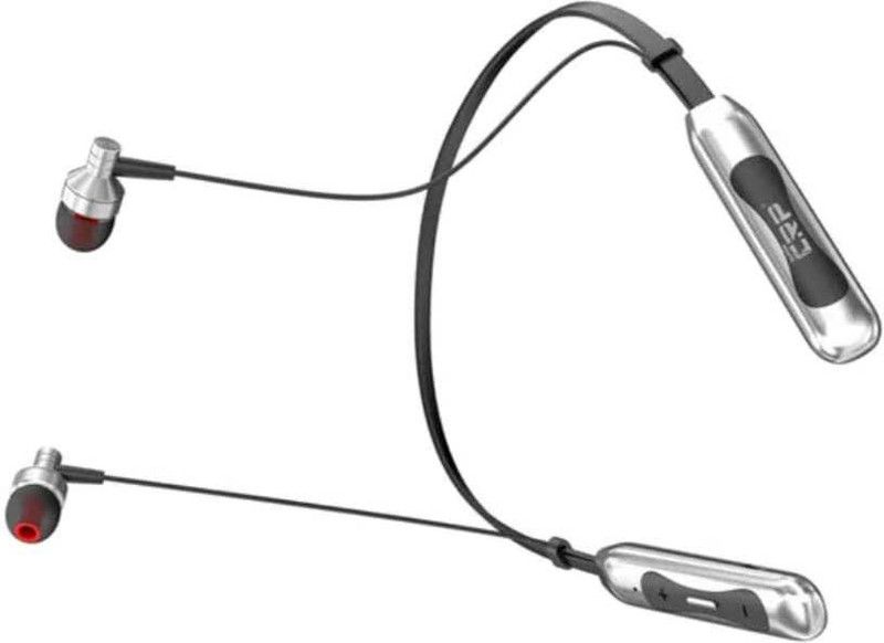vinimox vali v-65 wireless neckband super quality Bluetooth Headset  (Silver, In the Ear)
