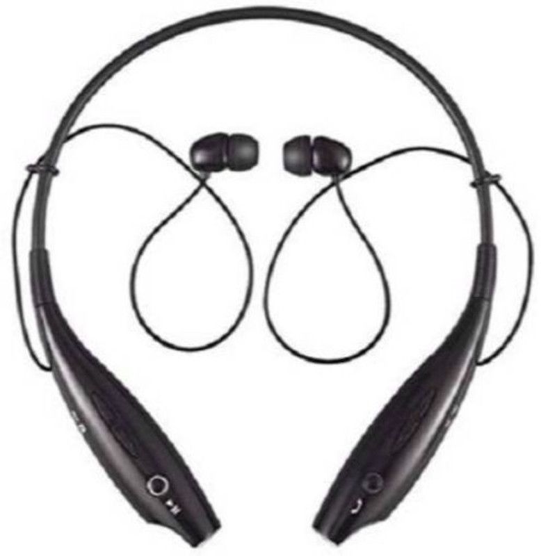 GUGGU VNX_576O_HBS-730 Bluetooth Headset for all Smart phones Bluetooth without Mic Headset  (Black, In the Ear)