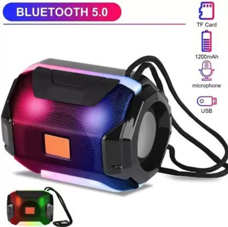 CHG Dj Mini Speaker 3D Bass New Arrival Wireless Bluetooth Speaker for car/laptop 5 W Bluetooth Gaming Speaker  (Multicolor, Stereo Channel)