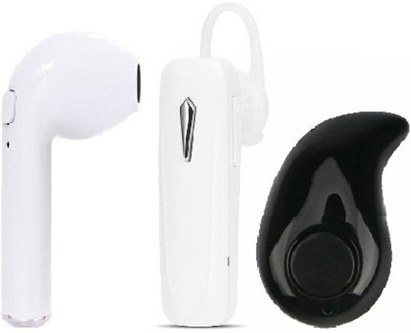 EGSHOP K1 Silver White -I7 - Kaju Headset Combo Pack Of 03 Bluetooth Headset  (Black, White, True Wireless)