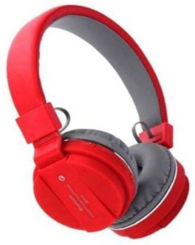 Yadav SH12 Over the head Bluetooth Headset (Grey, Red, On the Ear) Bluetooth Headset  (Red, On the Ear)