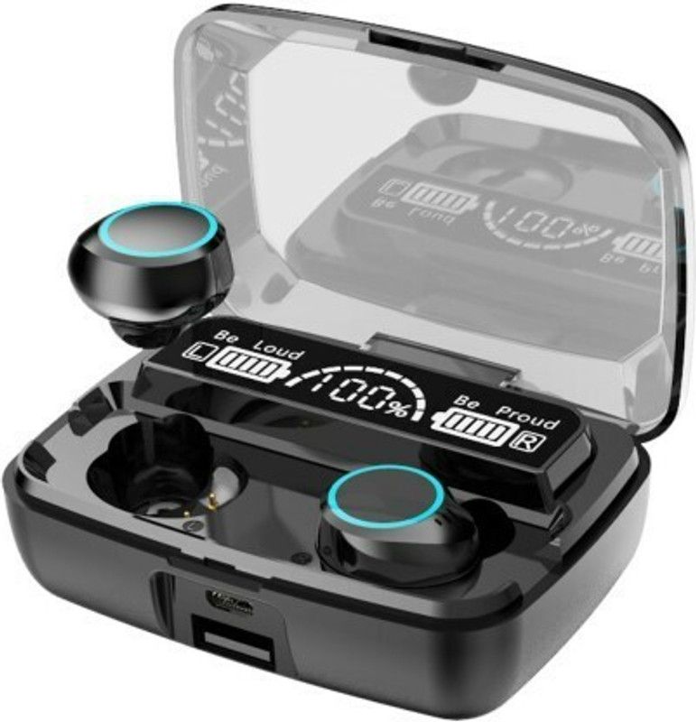 ZETATECH Exclusive M10 TWS BT Wireless Earbud ANC Touch Control Dual LED Display Z81 Bluetooth Headset  (Black, True Wireless)