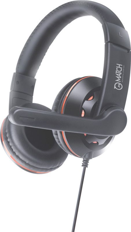 Match M-UH1 Wired Headset  (Black, On the Ear)