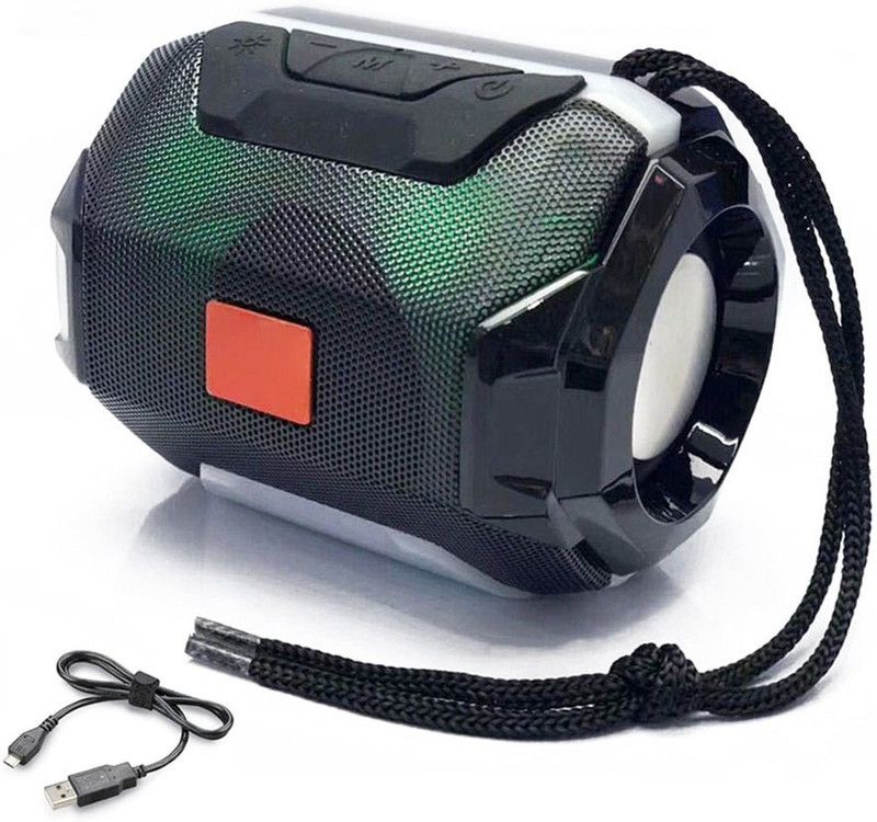 Megaloyalty NEW PRICE Powerpact bass stereo audio color changing led Light wireless portable 10 W Bluetooth Speaker  (BLACK, Stereo Channel)