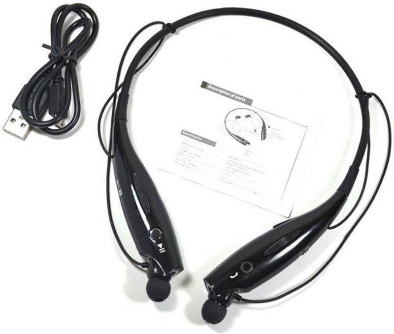 TABARET QUALITY HBS-730 Wireless ALL MOBILES Bluetooth Headset with Mic Bluetooth Headset  (Black, True Wireless)