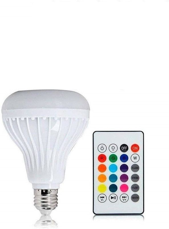 Gannu Bluetooth Speaker Music Light Bulb Colorful Lamp with Remote Control for Home, Party 5 W Bluetooth Speaker  (White, Mono Channel)