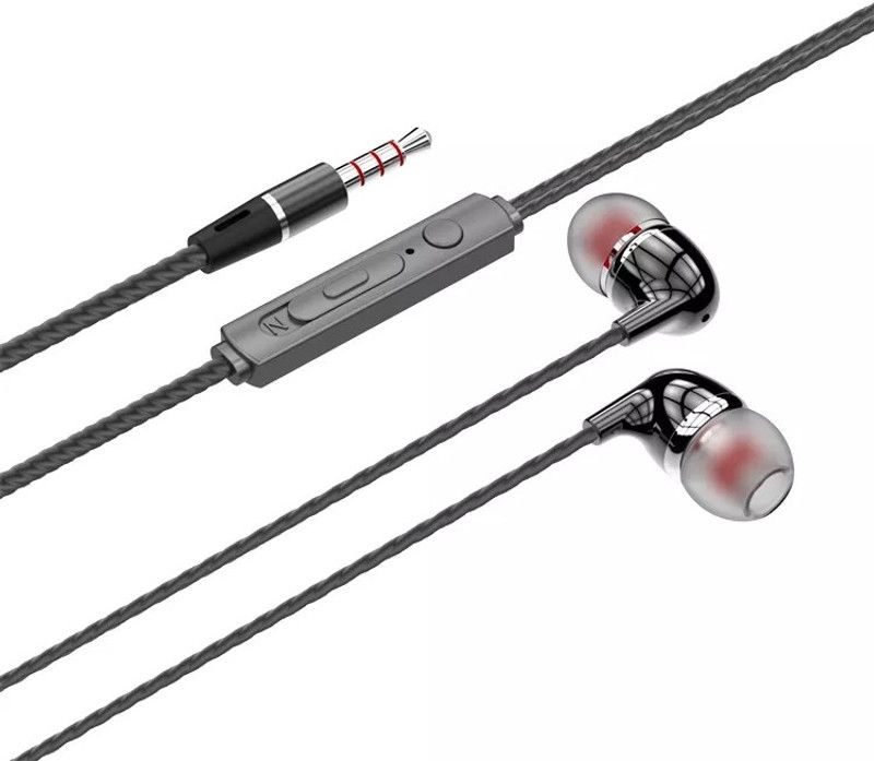 SMMeStore M8 double wired In-Ear Earphone with Mic Wired Headset  (Multicolor, In the Ear)