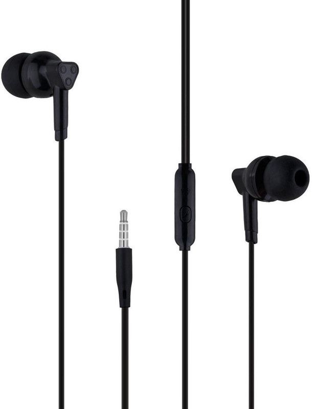 Deparq EP33 For VlV0 T1/Y21T/Y21e/Y21A/Y21L/Y21s/Y21/Y33s/Y33T Wired Headset  (Black, In the Ear)