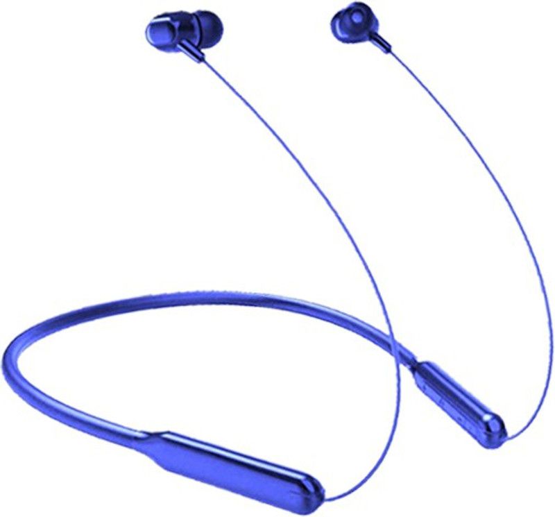 CIHROX 24 HOURS BATTERY BACKUP HIGH BASS CRYSTEL SOUND BLUETOOTH NACKBAND Bluetooth Headset  (Blue, In the Ear)