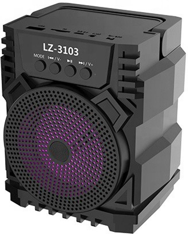 zoom star LZ-3103 3 W Bluetooth Speaker  (Black, Stereo Channel)