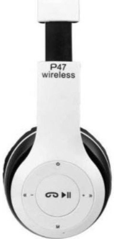 GUGGU XIJ_582Q P47 Over the head Wireless Bluetooth Headset Bluetooth Headset  (Black, On the Ear)