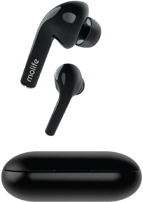 Molife Play505 Bluetooth Headset  (Black, True Wireless)