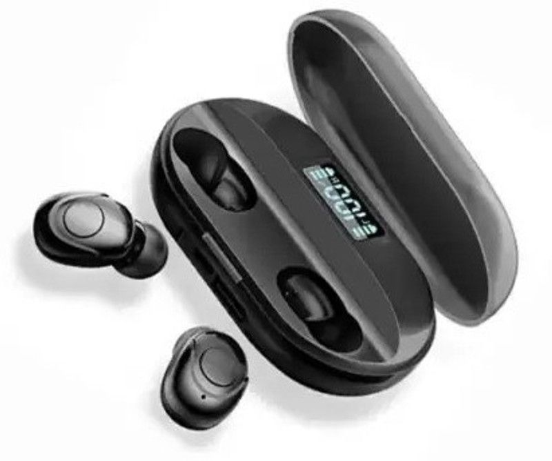 NKL LED Display 06 Earbuds Power Bank With Portable Charging Case Bluetooth Headset  (Black, True Wireless)