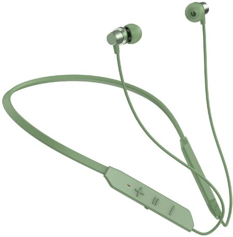 Ravbelli BT Max Bluetooth Wireless in-Ear Earphones with Mic, BT Headphone Bluetooth Headset  (Green, In the Ear)