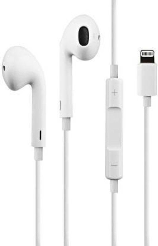 p.joy LIGHTING- EARPHONE- HIGH SOUND CONNECTING SIGNAL Wired Wired Headset  (White, In the Ear)