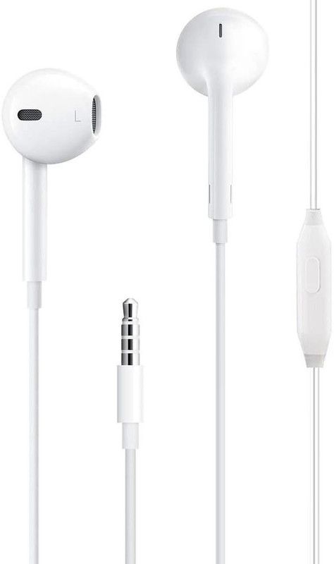 Helo Kuki Amozz AM-37 For 0PP0 A74 5G/A53s 5G/F19 Pro+/A16/F19s/F17 Pro/F15 Wired Headset  (White, In the Ear)