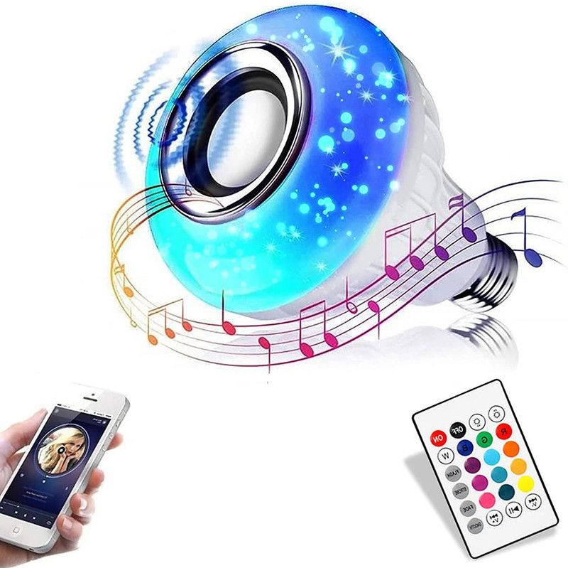 Uborn HOT SALE Bulb Led Music Light RGB Remote Control Home Bedroom Party Decoration 10 W Bluetooth Speaker  (White, Stereo Channel)