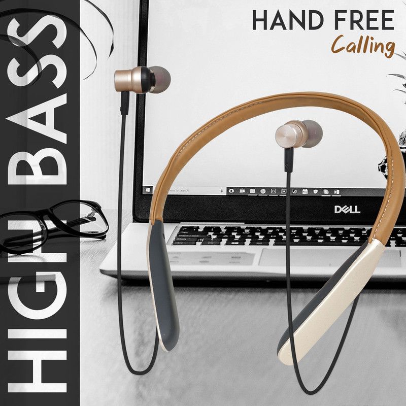 Sendily 65 hours hifi-bass neckband bluetooth headset Bluetooth Headset  (Multicolor, In the Ear)