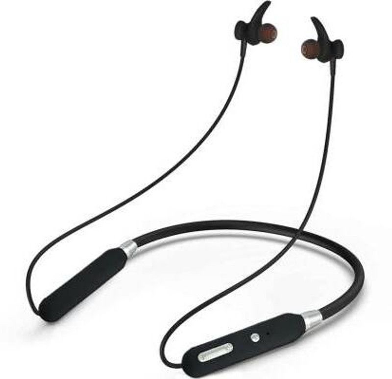 Auxigen D 33 Neckband Black Bluetooth Headset  (Black, In the Ear)