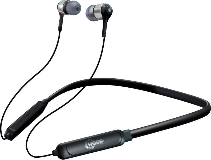 HBEE NB-001 Latest Sports Neckband Bluetooth Gaming Headset  (Silver, In the Ear)
