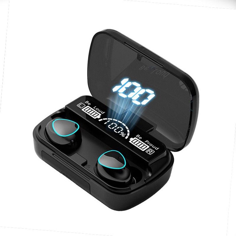 Exclusive M10 TWS Wireless Headphones Touch Control LED Display B48 Bluetooth Headset  (Black, True Wireless)
