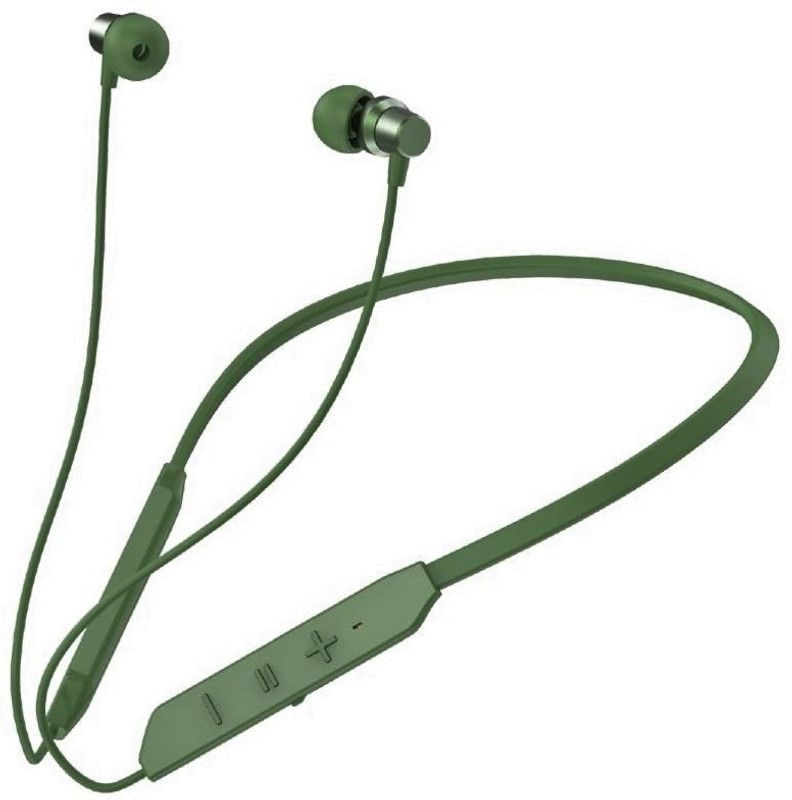 NECKTECH BT-MAX with Upto 48 Hours Playback and ASAP Charge Bluetooth Headset  (Green, True Wireless)