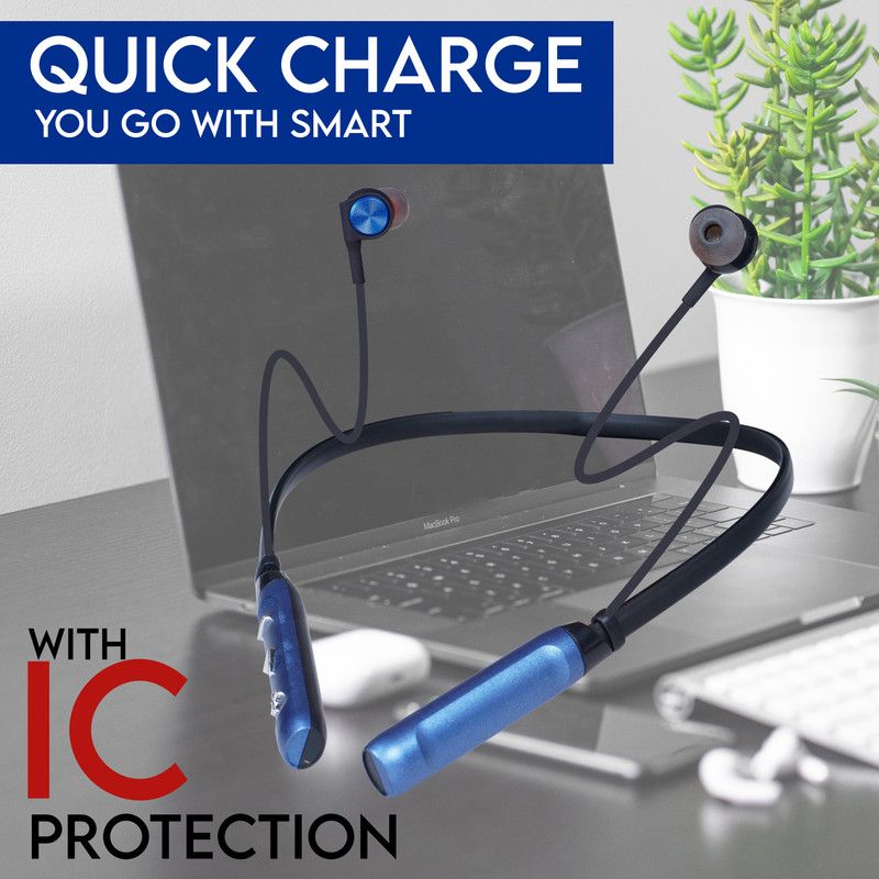 RZG 35 HOURS PLAYTIME HIGH BASS HD SOUND PROBASS WIRELESS BLUETOOTH NECKBAND Bluetooth Headset  (Multicolor, In the Ear)
