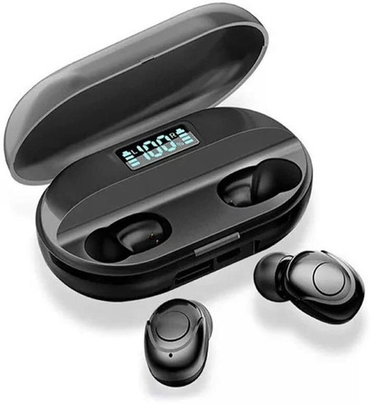 T2 HEADSET Bluetooth Headset  (Black, True Wireless)