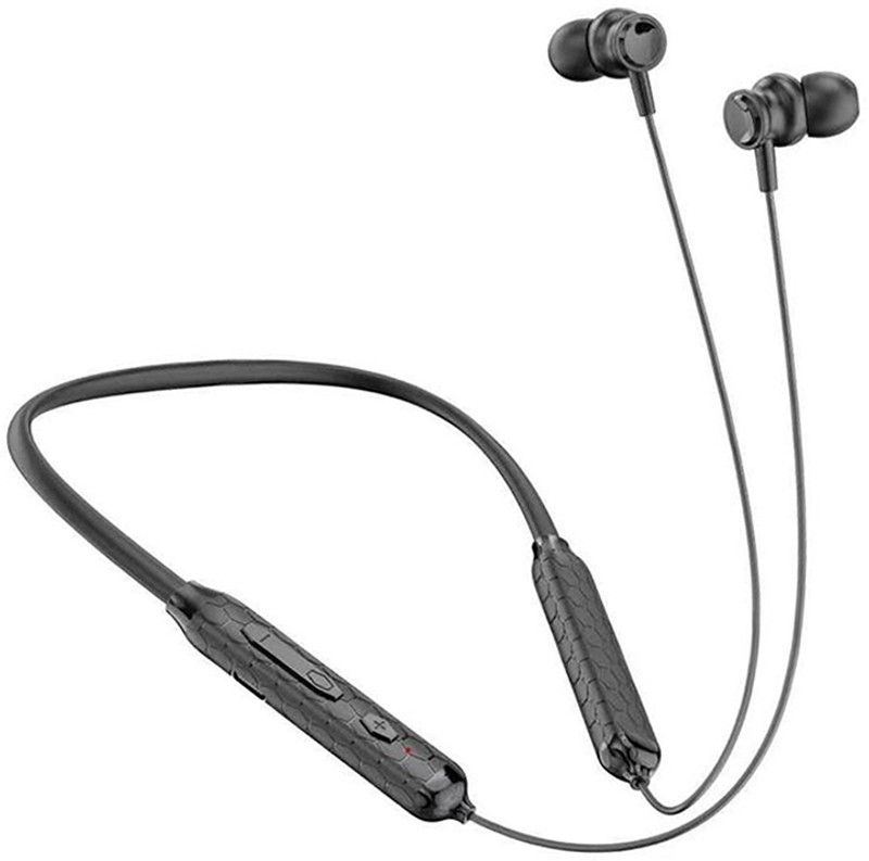 IZWI Go Neck Pro Neckband Wireless With Mic Headphones/Earphones Neckband. Bluetooth Headset  (Black, On the Ear)
