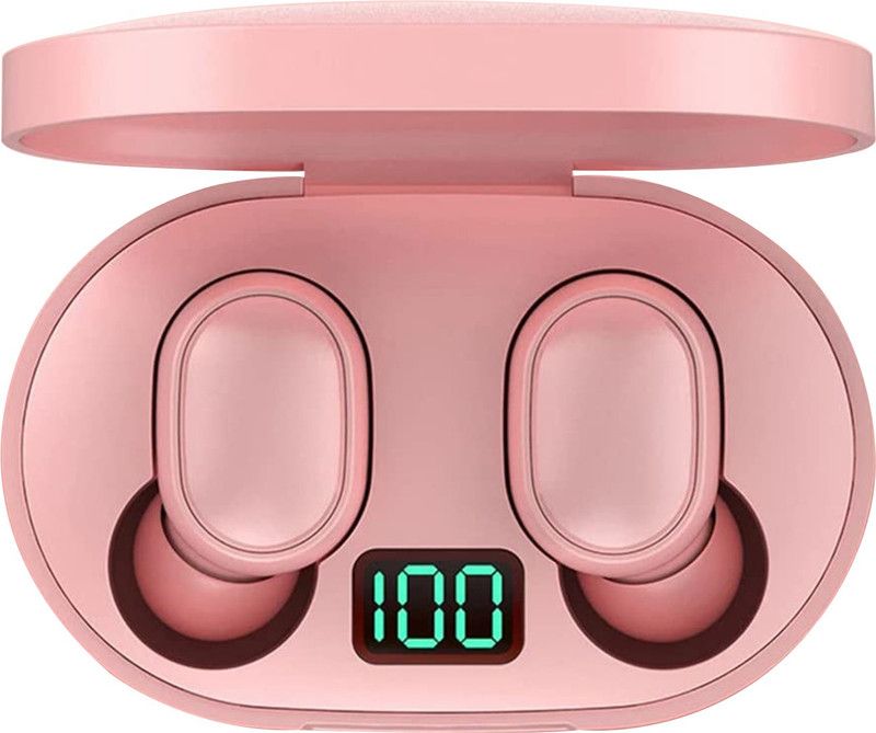 X88 Pro E7S/ True wireless Handset EarBuds 80 Hours Playtime Bluetooth Version 5.0 Bluetooth Headset  (Pink, True Wireless)