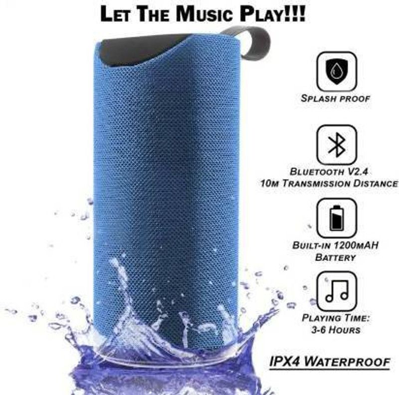 Borneo tg113 SPEAKER 10 Bluetooth Speaker 15 W Bluetooth Speaker SKA2 10 W Bluetooth Speaker  (Skyblue, Stereo Channel)
