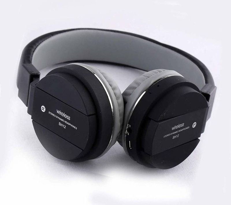 FD1 Headphone Sh-12 Bluetooth Headset  (Multicolor, On the Ear)