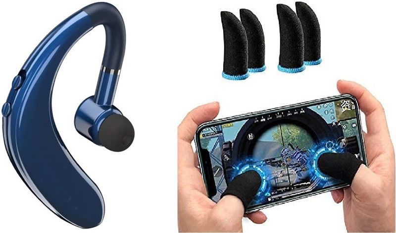 VEKIN Combo pack pubg finger sleeves with S109 Wireless Headphone, for Smartphone. Bluetooth Headset  (Blue, True Wireless)