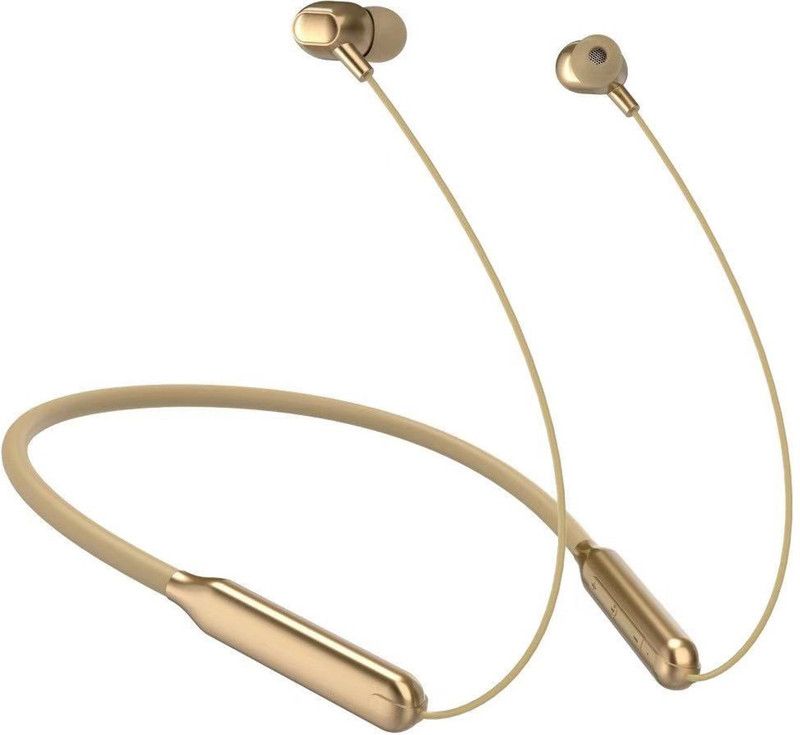 Encore Echo Wireless Neckband 10-12 Hrs of Play time Headphones Bluetooth Headset  (Gold, True Wireless)