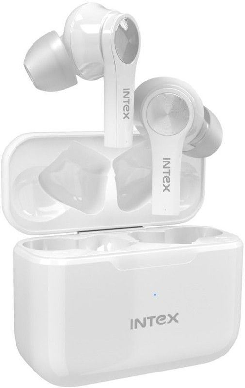 Intex BT AIR STUDS CRAZE Bluetooth Headset  (White, In the Ear)