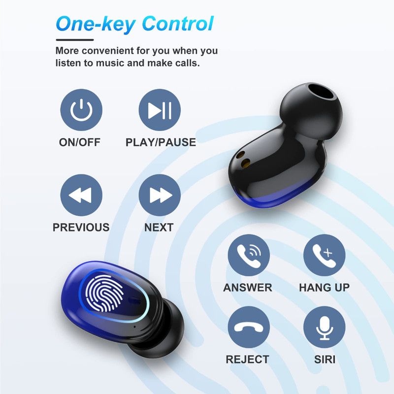 QRO_489C_TWS m9 Wireless Earbuds Bluetooth Headset Bluetooth Headset  (Multicolor, In the Ear)