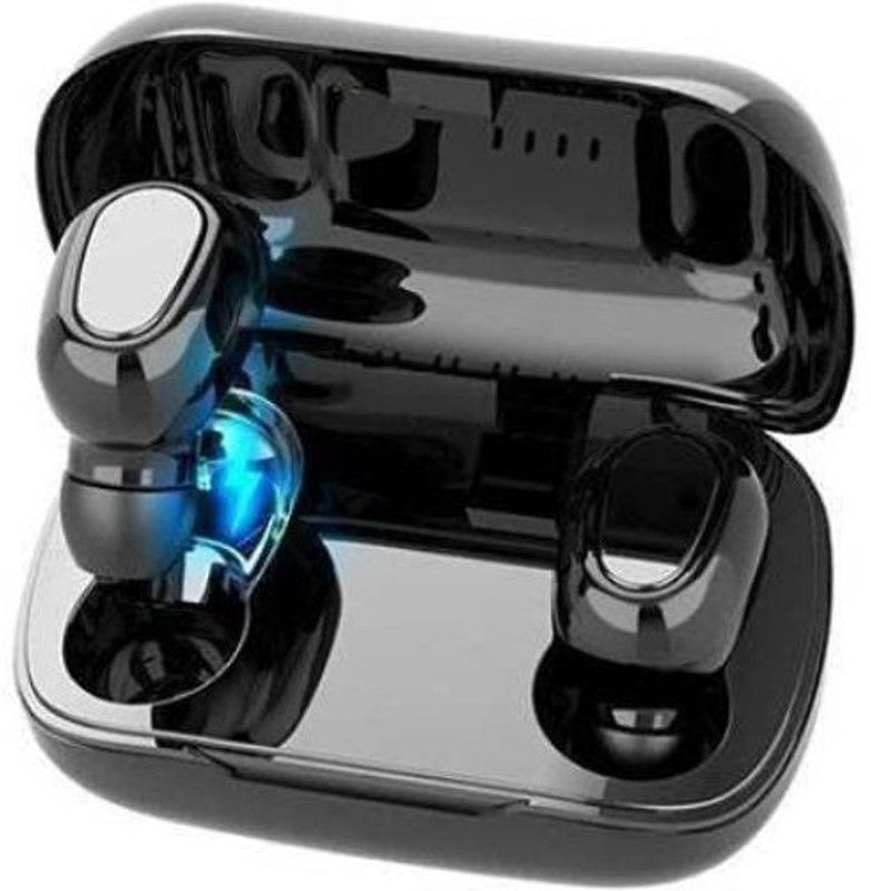 GUGGU VTI_456R_TWS L21 Wireless Earbuds Bluetooth Headset Bluetooth Headset  (Black, True Wireless)